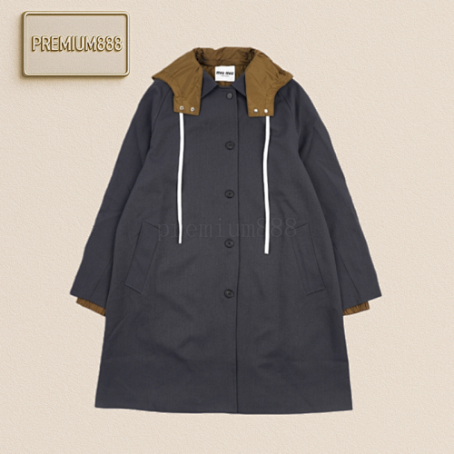 Miu Double-layer Mohair Windbreaker