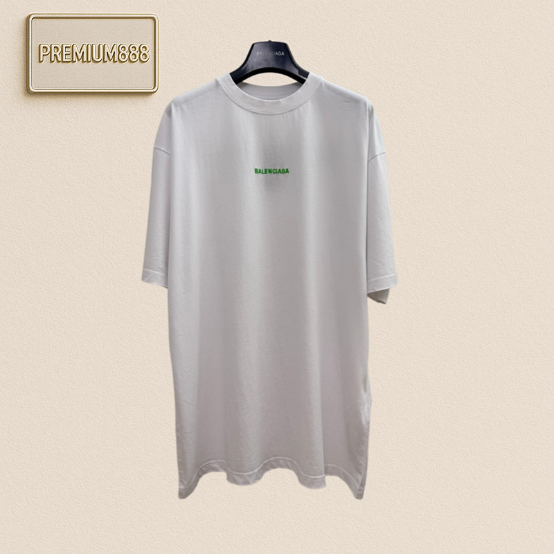 Balenciaga Front And Back Letter Worn-Out Short-Sleeved T-Shirt