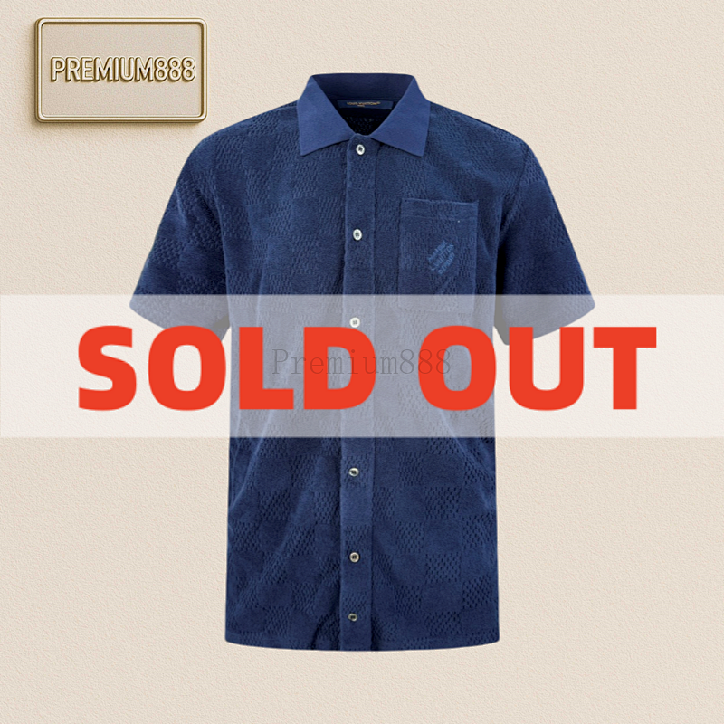 Louis Vuitton L V Damier Embroidered Terry Shirt