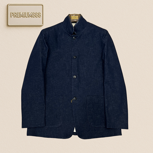 Loro Piana No. Yoo Pianya Standing Collar Cotton Wool Blended Casual Jacket