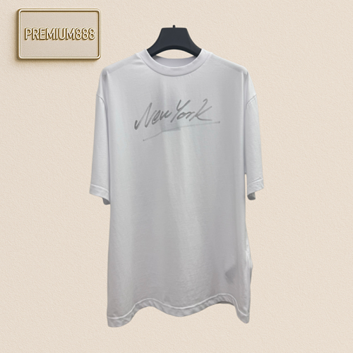Gucci Flash Silver Letter Print Short-Sleeved T-Shirt