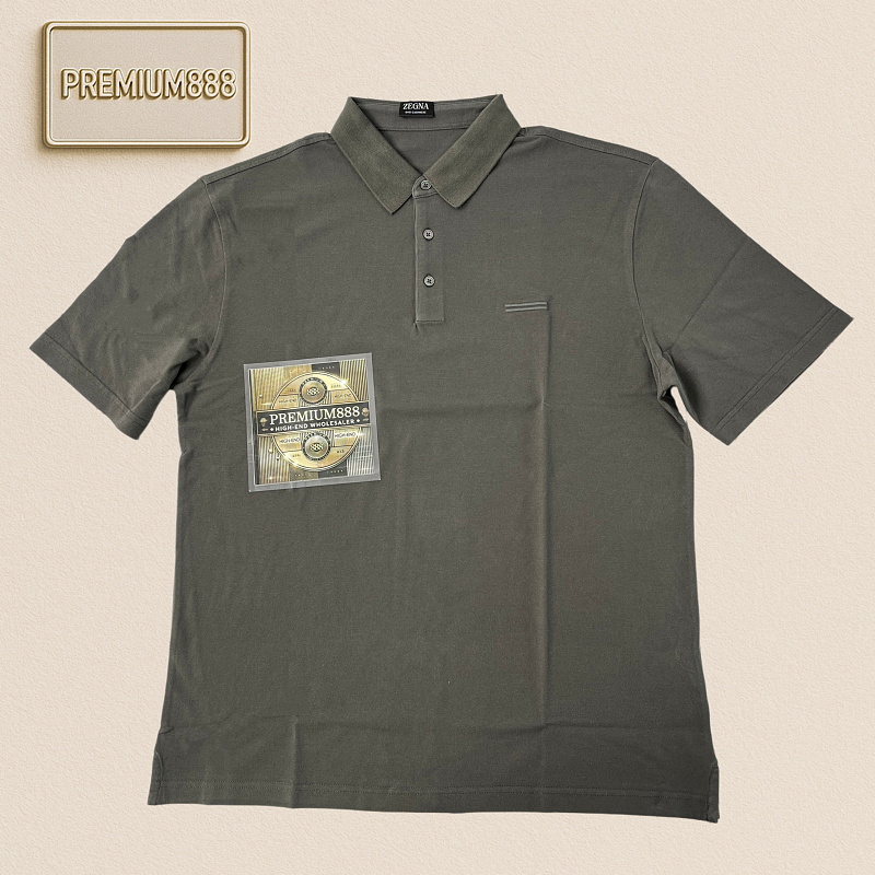 Zeg A Spring Summer New Collection - Road Embroidery Logo Polo Shirt - Sizes 48-56 - Navy