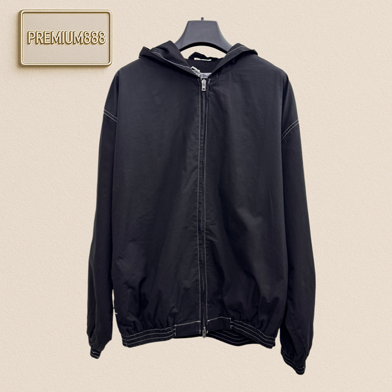 Acne Studios Collection Hooded Threaded Nylon Utility Jacket Coat