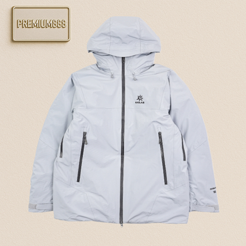 Aspen Hard Shell Down Jacket - Light Cloud Grey