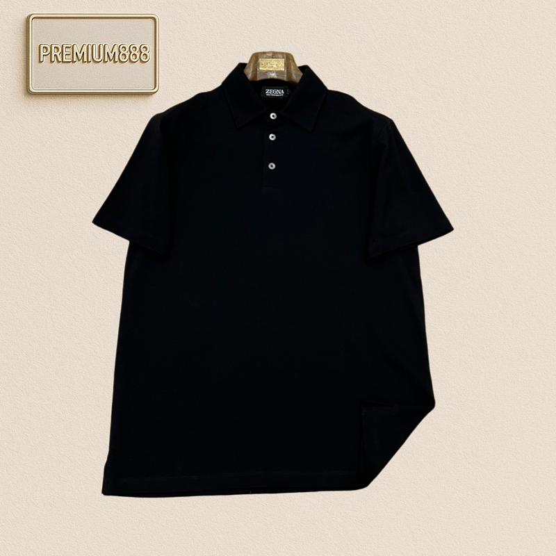 Zegna Jenia Minimalist Commuting Short-Sleeved Polo Shirt