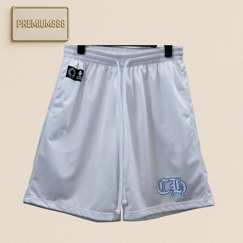Chrome Hearts CH - White Friends Limited Edition Double-layer Mesh Sporty Casual Shorts Fo