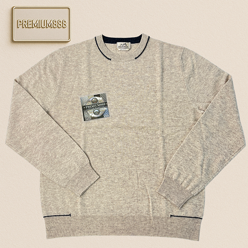 Hermès Autumn Winter New Collection H Bartack Round Neck Shirt
