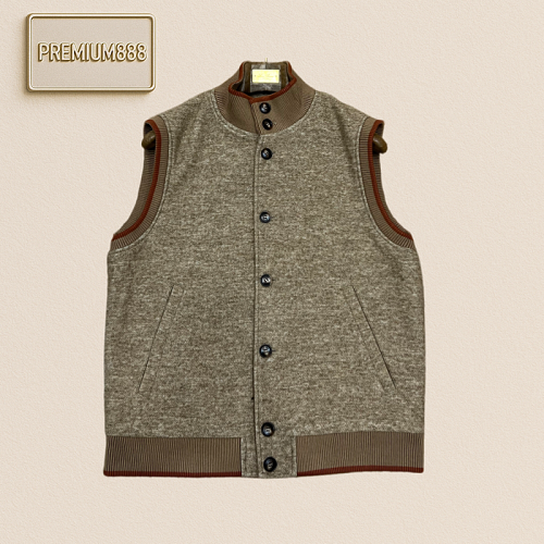 Loro Piana No. Yoo Pianya Contrasting Edge Buttoned Collar Single-Button Jacket