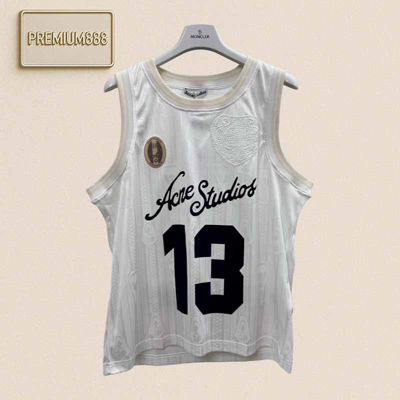Acne Studios Spring Summer Football Uniform With Technological Jacquard Fabric And Logo Em
