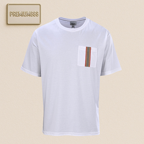 Burberry Bbr Webbing Pocket Mercerized Cotton Short-sleeved T-shirt