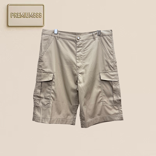 1v Louis Embroidered Pocket Work Shorts
