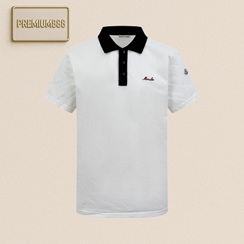 Moncler Embroidered Snapback Polo Shirt