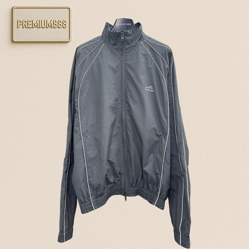 Balenciaga Sports Icon Reflective Sports Braided Jacket Coat