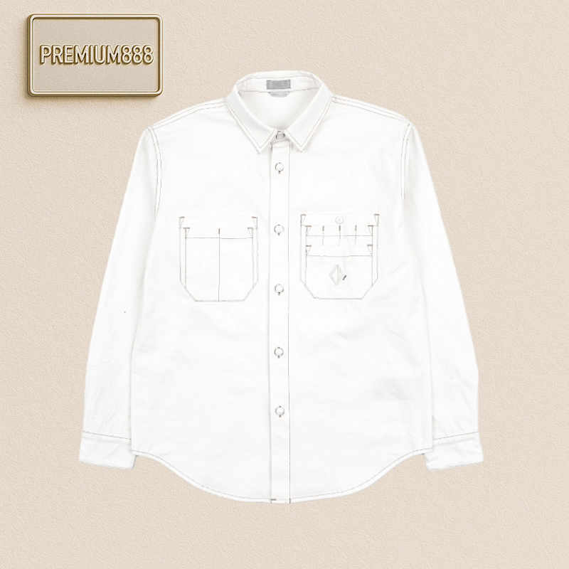 Dior 25Fw CD Pocket Long-sleeved Shirt