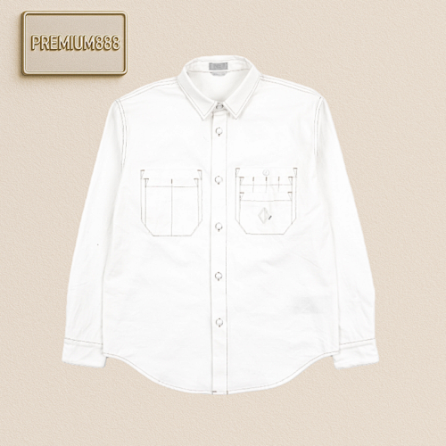 Dior 25Fw CD Pocket Long-sleeved Shirt