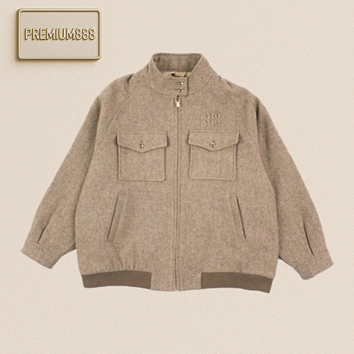 Mi Umi U Herringbone Wool Jacket