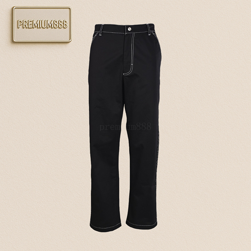 Prada Prd Contrast Topstitch Stretch Wide-leg Trousers