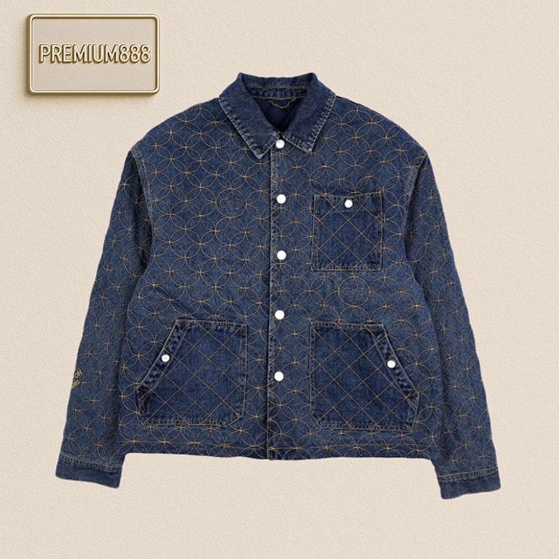 1v 25Fw Circular Quilted Cotton Jacket