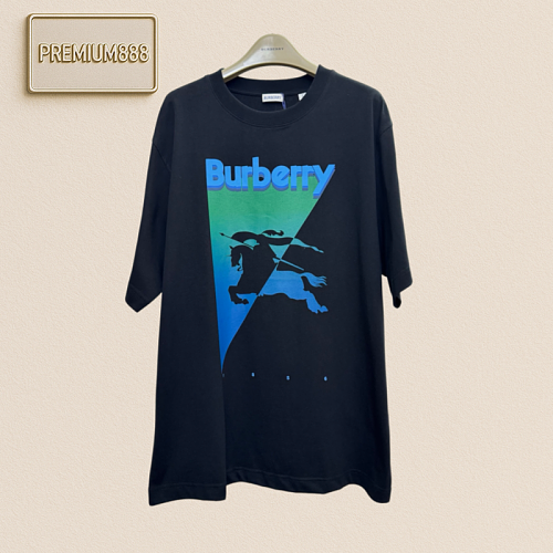 Burberry Warhorse Logo Gradient Triangular Pattern Short-Sleeved T-shirt