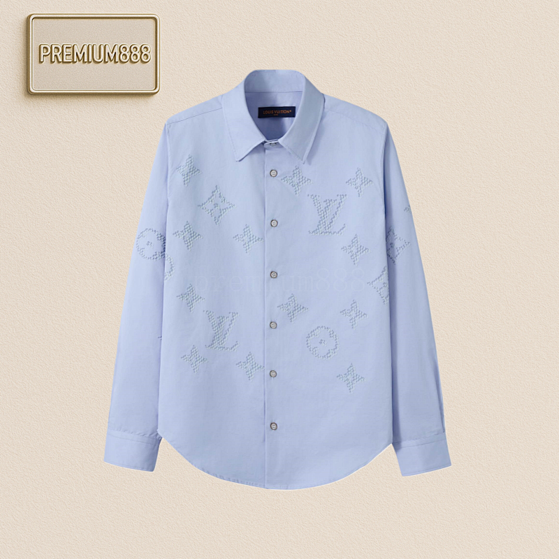 Louis Vuitton LV Three-flower Flocked Shirt
