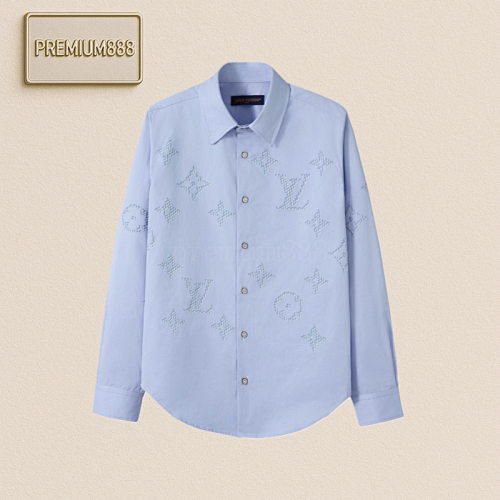 Louis Vuitton LV Three-flower Flocked Shirt