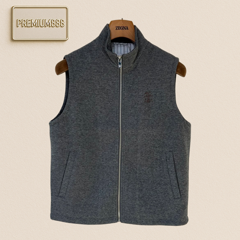 BC Brunello Standing Collar Zip Knit Casual Jacket