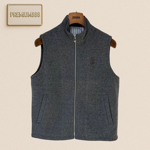 BC Brunello Standing Collar Zip Knit Casual Jacket