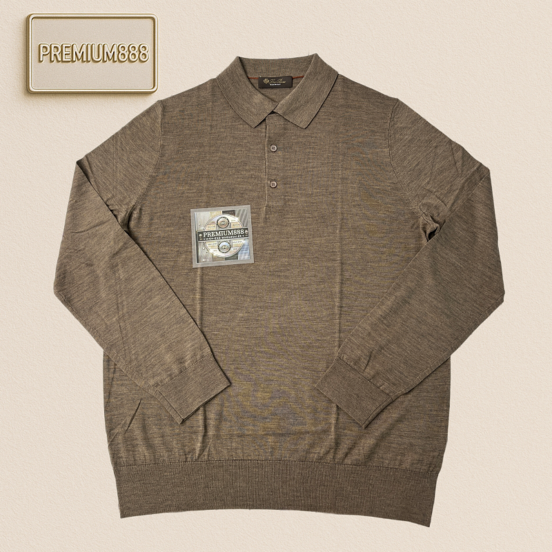 LP Autumn Winter New Collection Icewish - King's Gift Series - Wool Polo Shirt With Long S