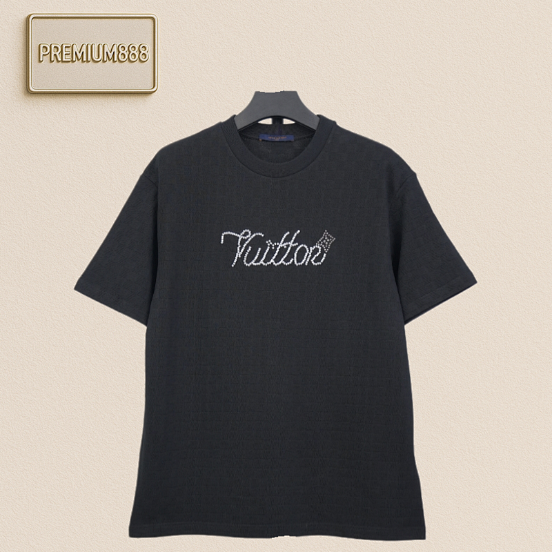 Donkey Pearl Chain Embroidered Short Sleeve Shirt