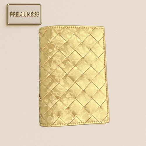 B Family's New Passport Holder Comes With A Shiny Golden Woven Wallet Weave Dynamic And Th