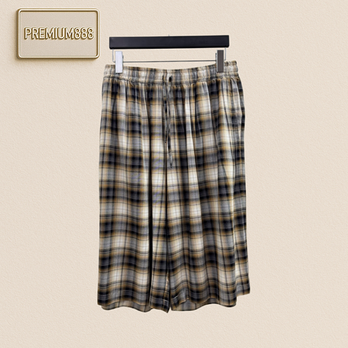 Acne Studios Pocket Letter Logo Check Shorts