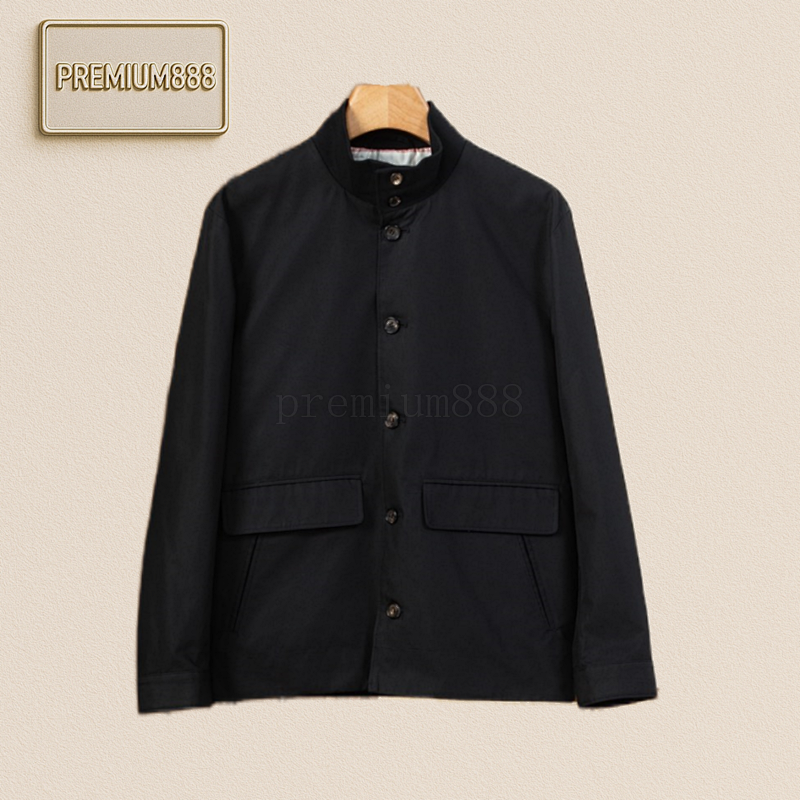 LP Noble Stand-up Collar Horn-buckle Jacket Encounter The Interweaving Of Retro And Comfor