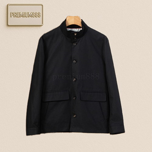 LP Noble Stand-up Collar Horn-buckle Jacket Encounter The Interweaving Of Retro And Comfor