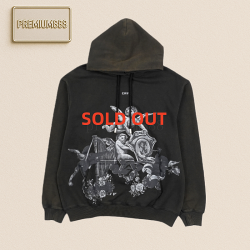OW Angel Harp Print Hood