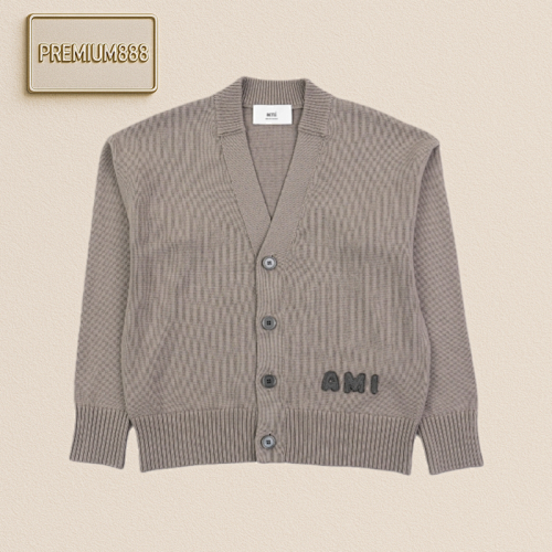 Ami Woolen Cardigan Sweater