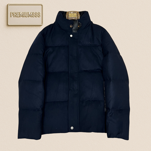 Zegna Jenia Button-down Casual Embroidered Down Jacket