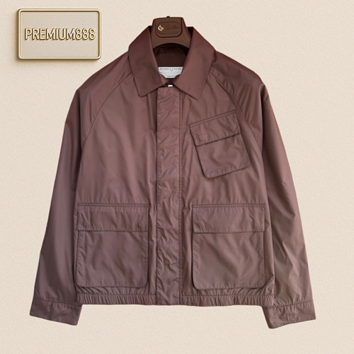 Brunello Cucinelli Brunello Collared Multi-Pocket Jacket