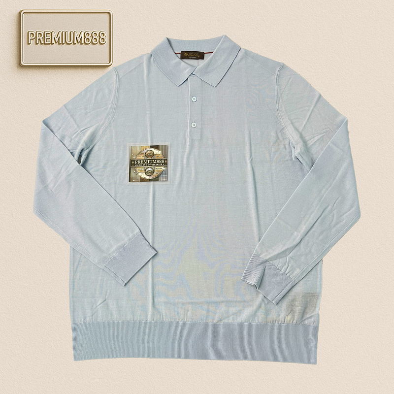 LP Autumn Winter New Collection Icewish - King's Gift Series - Wool Polo Shirt With Long S