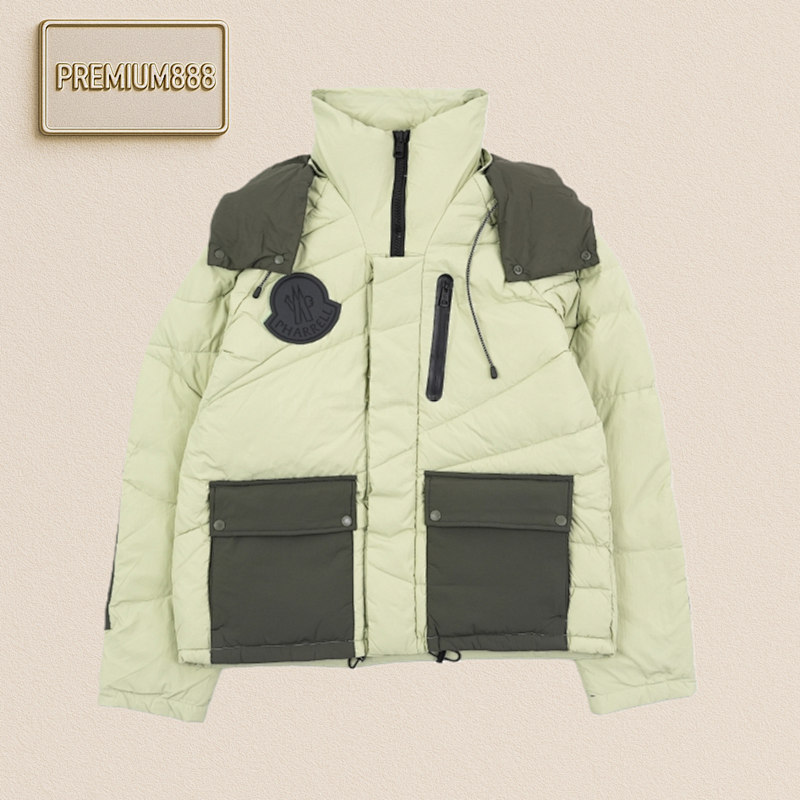 Mk 23Fw FADong Collaboration Large Label Workwear Hooded Down Jacket