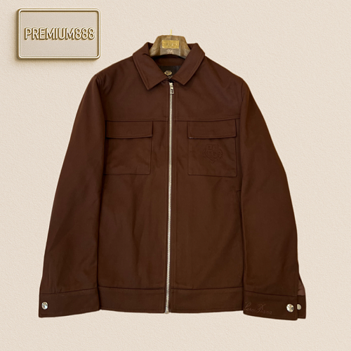 Loro Piana Polo Collar Fleece Work Jacket