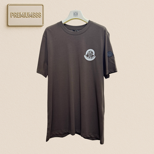 Monc - Cotton Logo Printed Short-Sleeved T-shirt