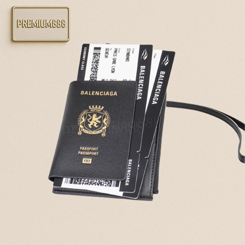 Ba Lenciaga Passport Bag Black K