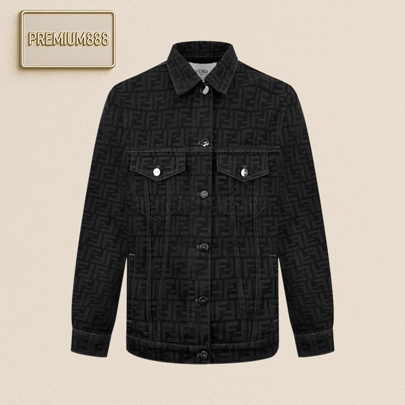 Fendi Fully Printed FF Denim Jacket
