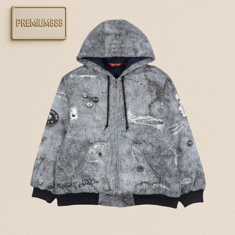 Supreme Sup Hjr 24Fw Hjr Co-branded Hooded Cotton-padded Jacket
