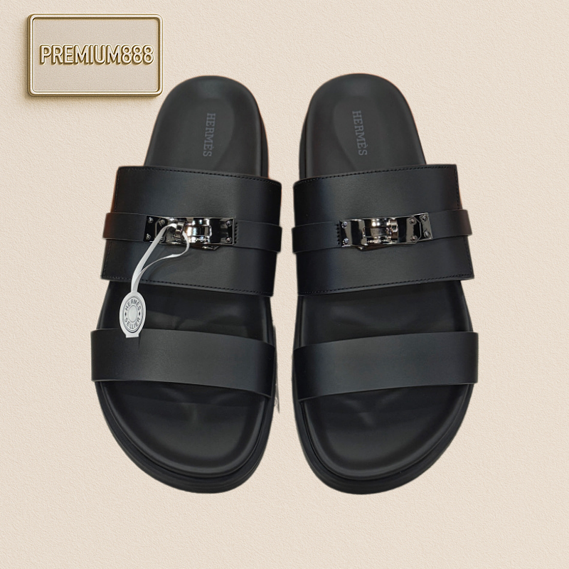 Hermès Hermes' New Men's Jackson Sandals A Stylish Bootie Made Of Cowhide Featuring An Ergonomic