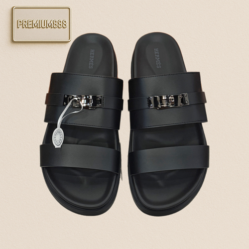 Hermès Hermes' New Men's Jackson Sandals A Stylish Bootie Made Of Cowhide Featuring An Ergonomic