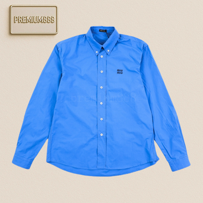 Mi Umi U Klein Blue Embroidered Shirt