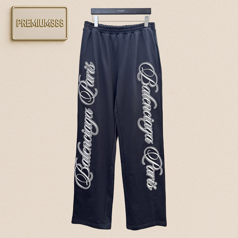 Bal Paris 26ss New Year Limited Edition Letter Embroidered Pants
