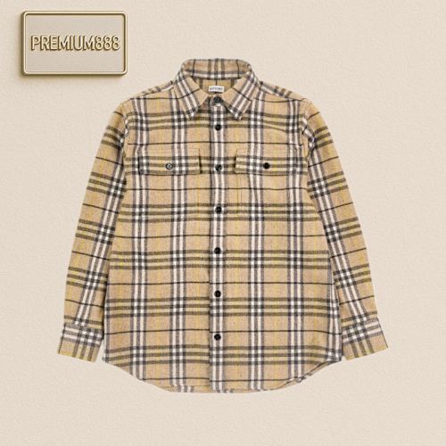 Bbr Wool Checkered Shirt Jacket