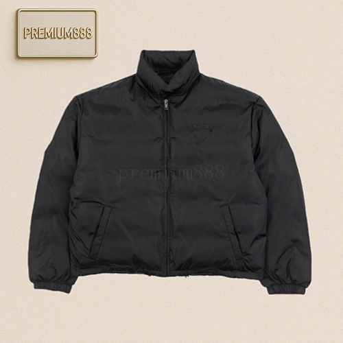 Prd 25Fw Cotton Jacket With Horizontal And Triangular Labels